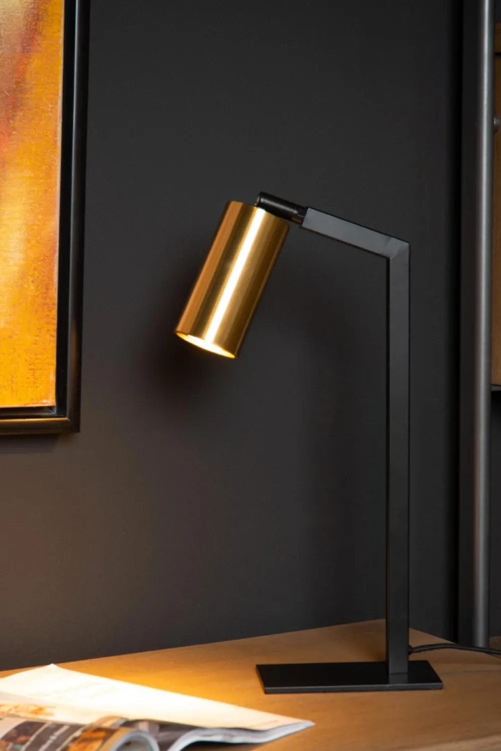 Best Lucide Sybil 43cm skrivbordslampa Svart