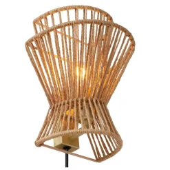 Best Lucide Tasman 24cm vägglampa Natur