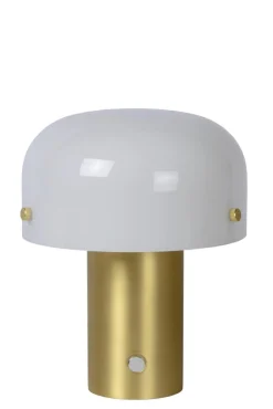 New Lucide Timon 20cm bordslampa Mattguld/mässing