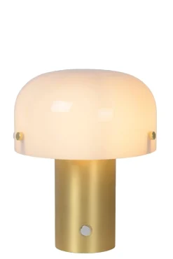 New Lucide Timon 20cm bordslampa Mattguld/mässing