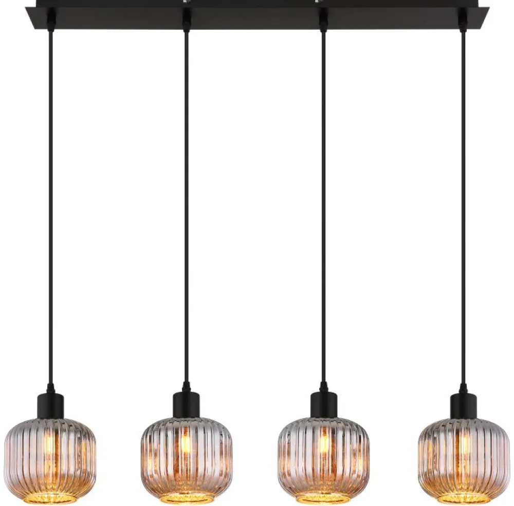 Hot Globo Lighting Tom 80cm taklampa Rökfärgad