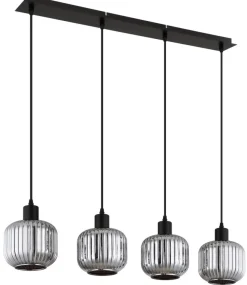 Hot Globo Lighting Tom 80cm taklampa Rökfärgad