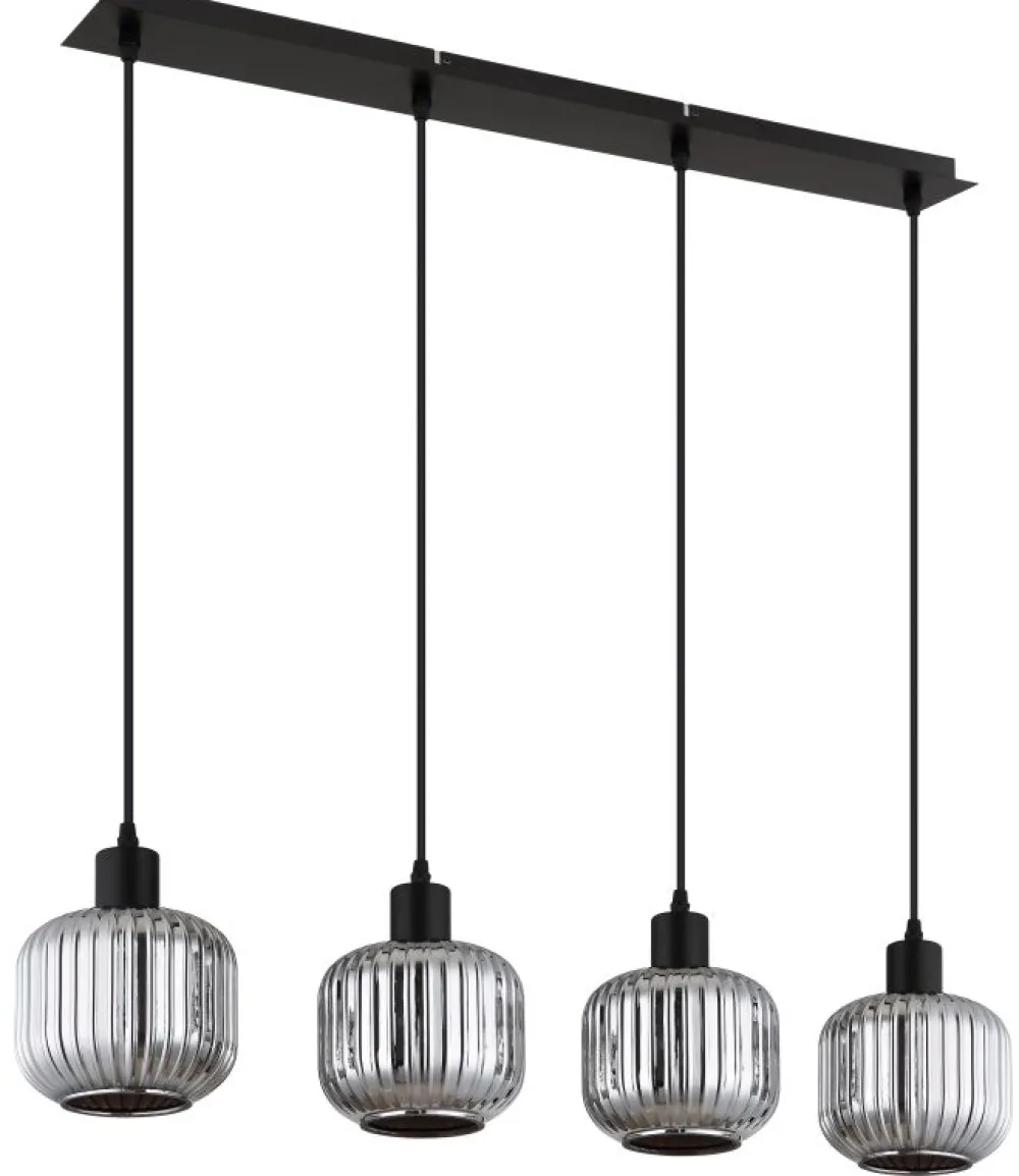 Hot Globo Lighting Tom 80cm taklampa Rökfärgad