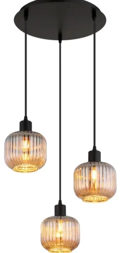 Globo Lighting Tom Ø42 taklampa Rökfärgad