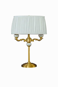 Best Aneta Lighting Toulouse 55cm bordslampa Guld
