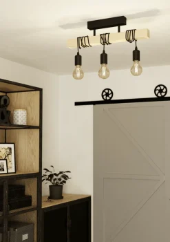 Discount Eglo Townshend 55cm plafond Trä