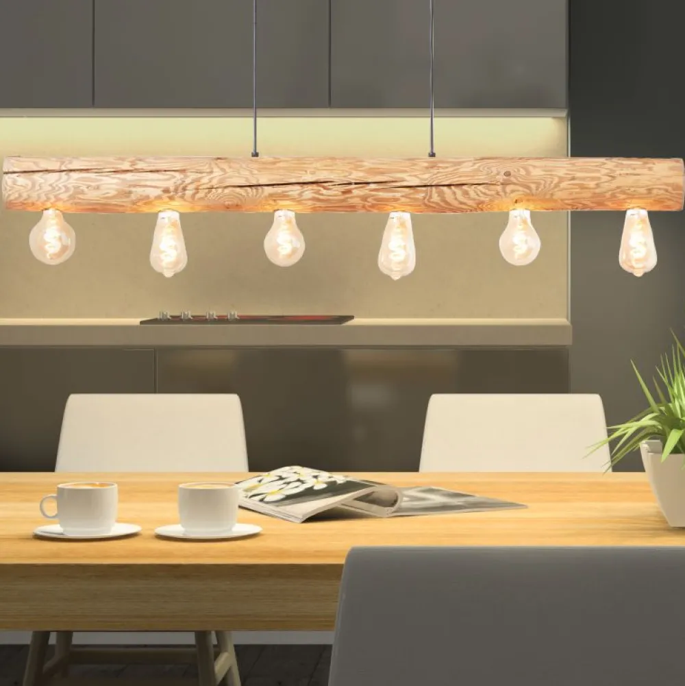 Clearance Brilliant Trabo 115cm taklampa Trä