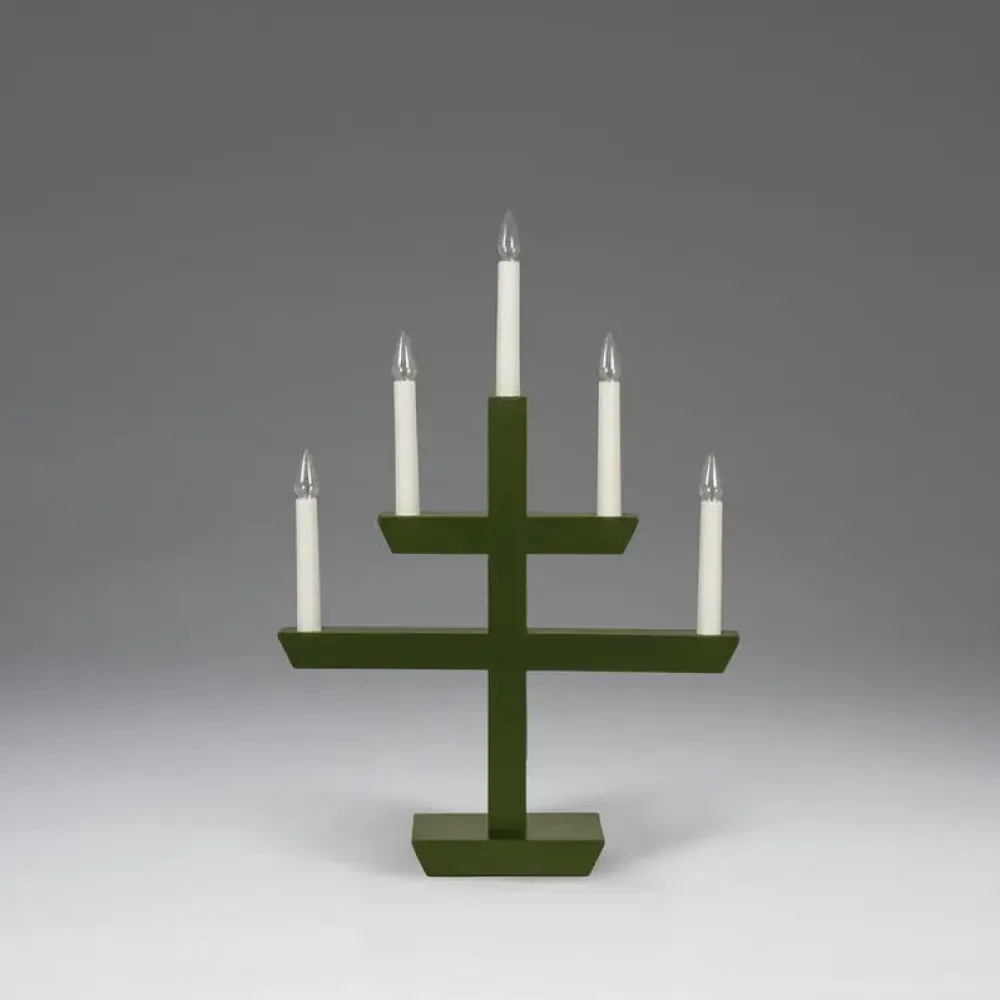 Clearance Konstsmide Träljusstake 5ljus