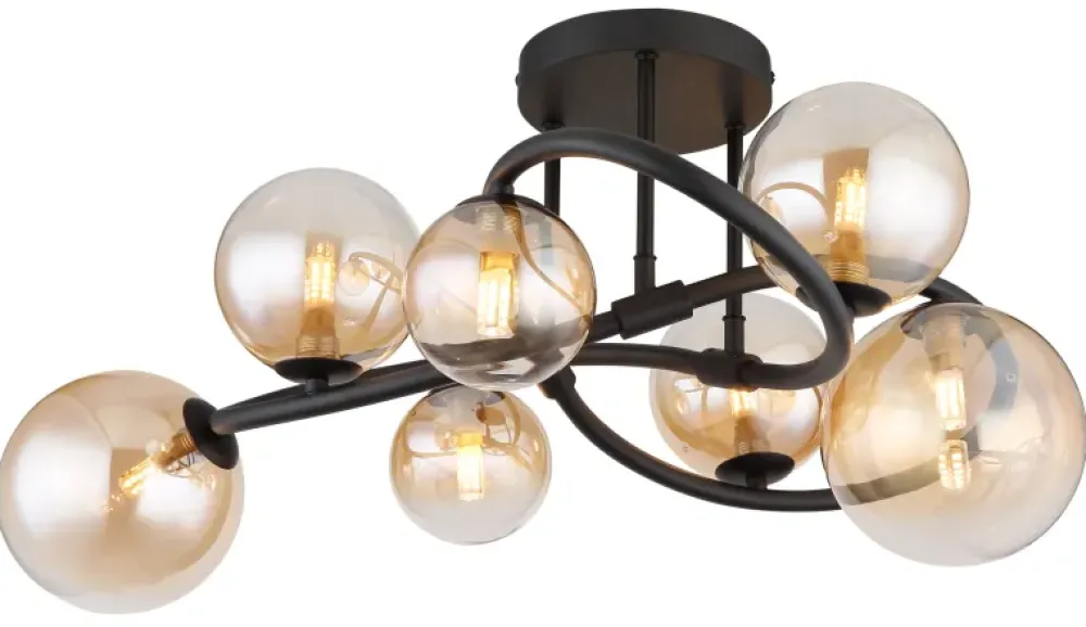 Clearance Globo Lighting Tuberius Ø62 plafond Amber
