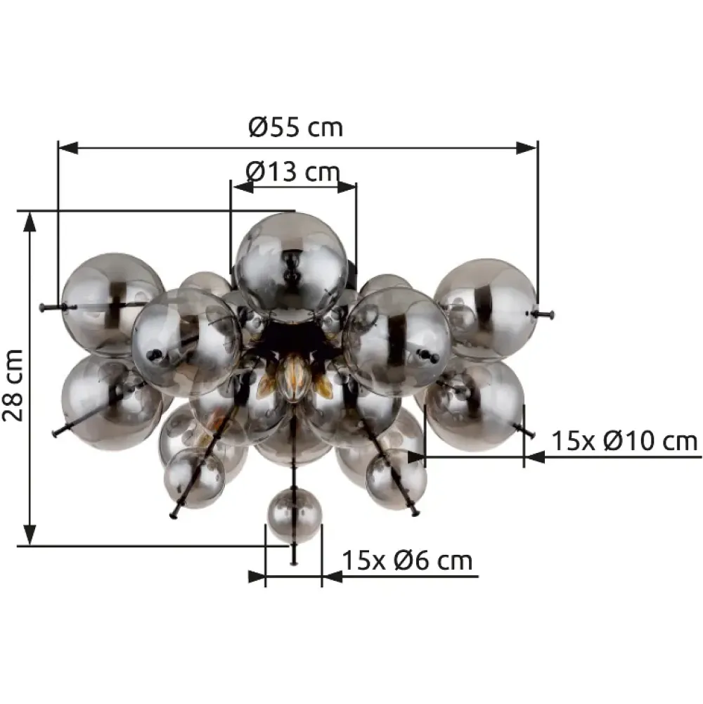 Online Globo Lighting Udo Ø55 plafond