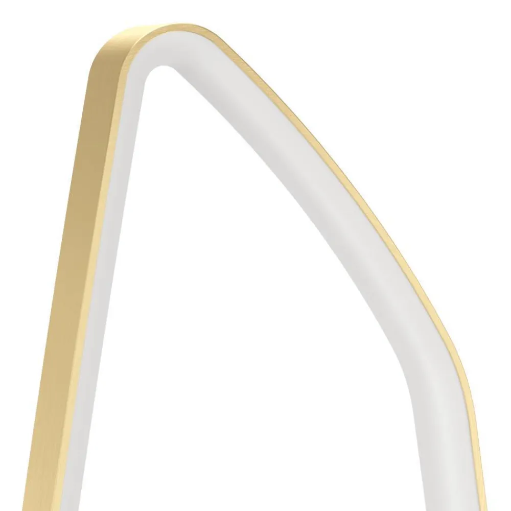 Sale Eglo Vallerosa golvlampa Borstad mässing