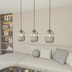 New Emibig Lighting Verdi 60cm taklampa Rökfärgad