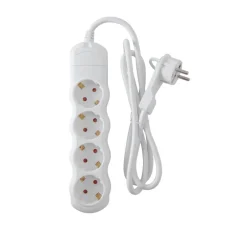 Clearance Airam 4-vägs grenuttag + platt propp