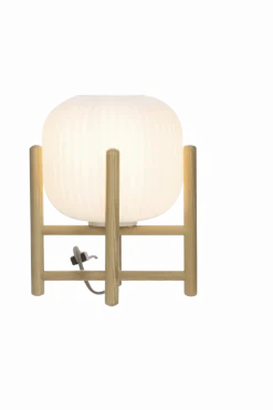 Discount Aneta Lighting Vinda 30cm bordslampa Trä