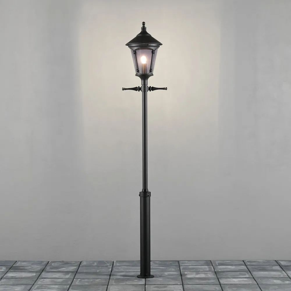 Best Konstsmide Virgo 255cm stolpe Svart