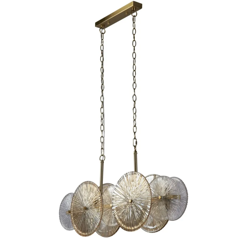 Outlet Searchlight Wagon Wheel 90cm taklampa Brons