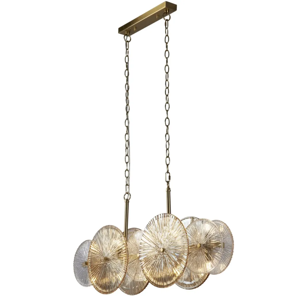 Outlet Searchlight Wagon Wheel 90cm taklampa Brons