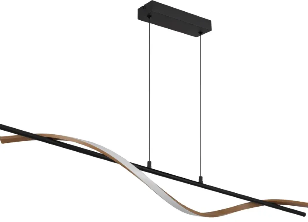 Outlet Globo Lighting Watkins 115cm taklampa Svart