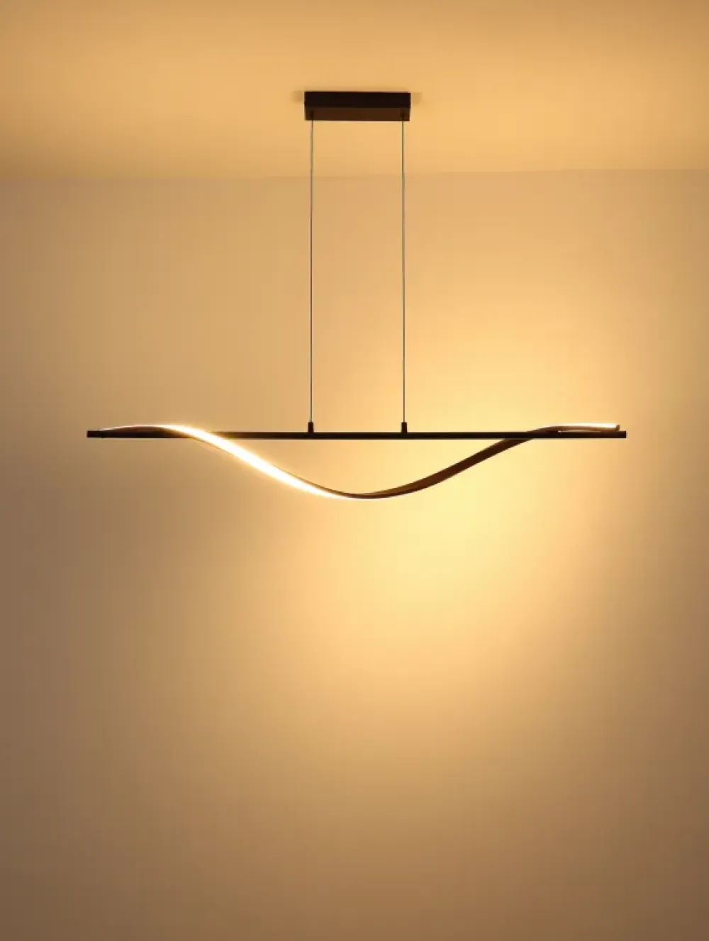 Outlet Globo Lighting Watkins 115cm taklampa Svart