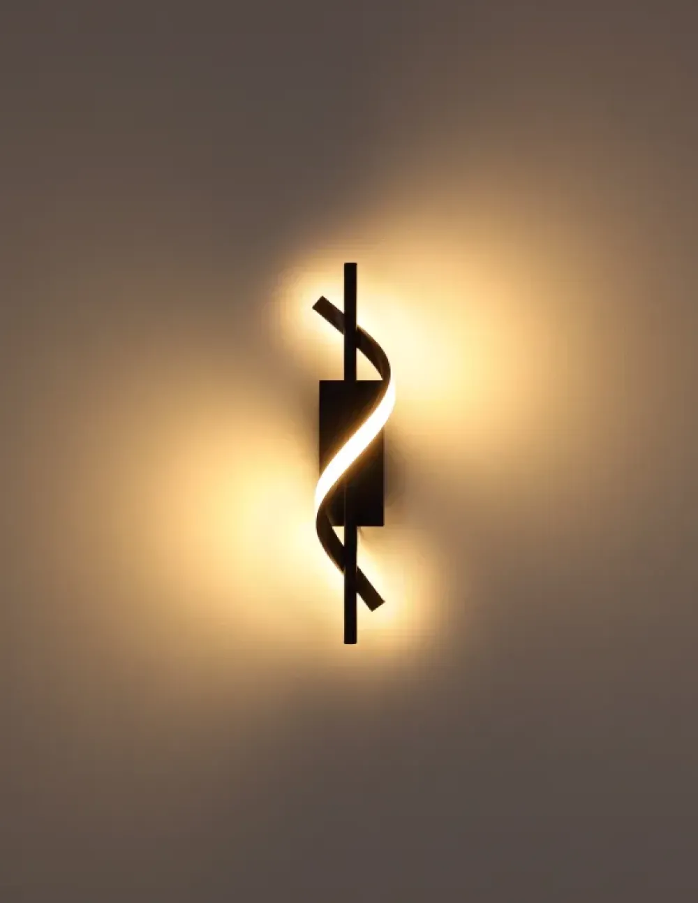 Best Globo Lighting Watkins 47cm vägglampa Svart