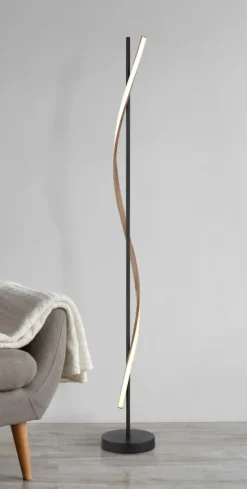 Globo Lighting Watkins golvlampa Svart