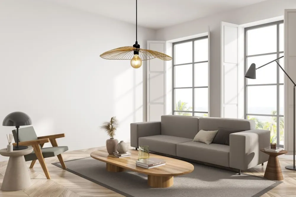 Online Searchlight Wave 70cm taklampa Guld