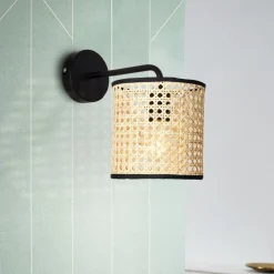 Online Brilliant Wiley 30cm vägglampa Natur