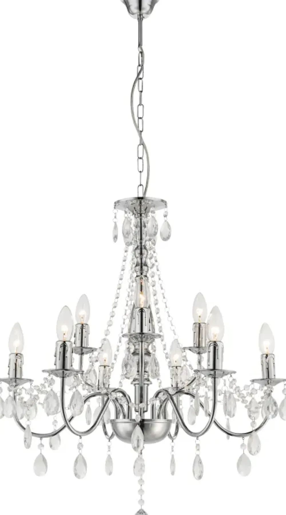 Clearance Globo Lighting William Ø65 kristall Krom