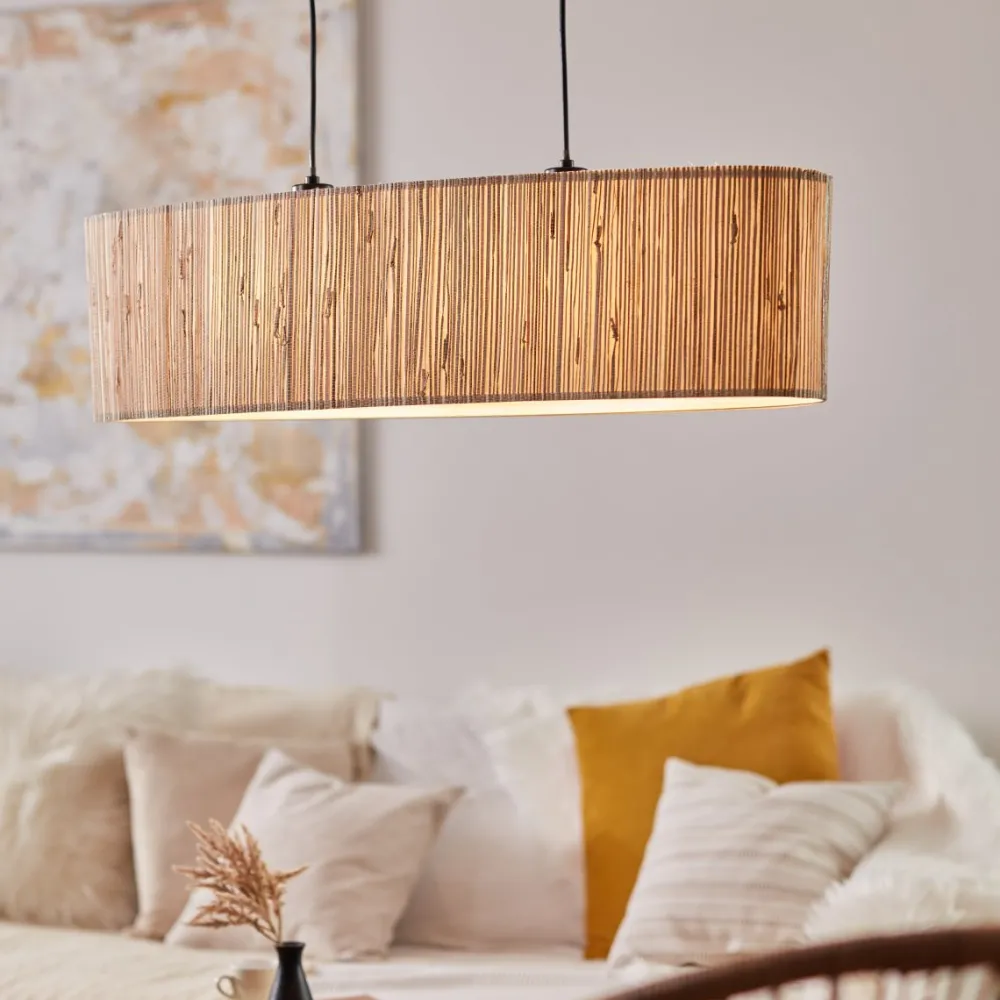 Outlet Brilliant Wimea 78cm taklampa Natur