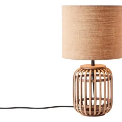 Outlet Brilliant Woodrow 43cm bordslampa Natur
