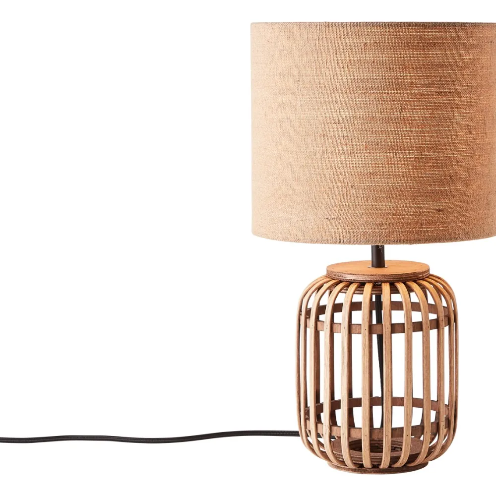 Outlet Brilliant Woodrow 43cm bordslampa Natur