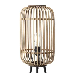 Clearance Brilliant Woodrow golvlampa Natur