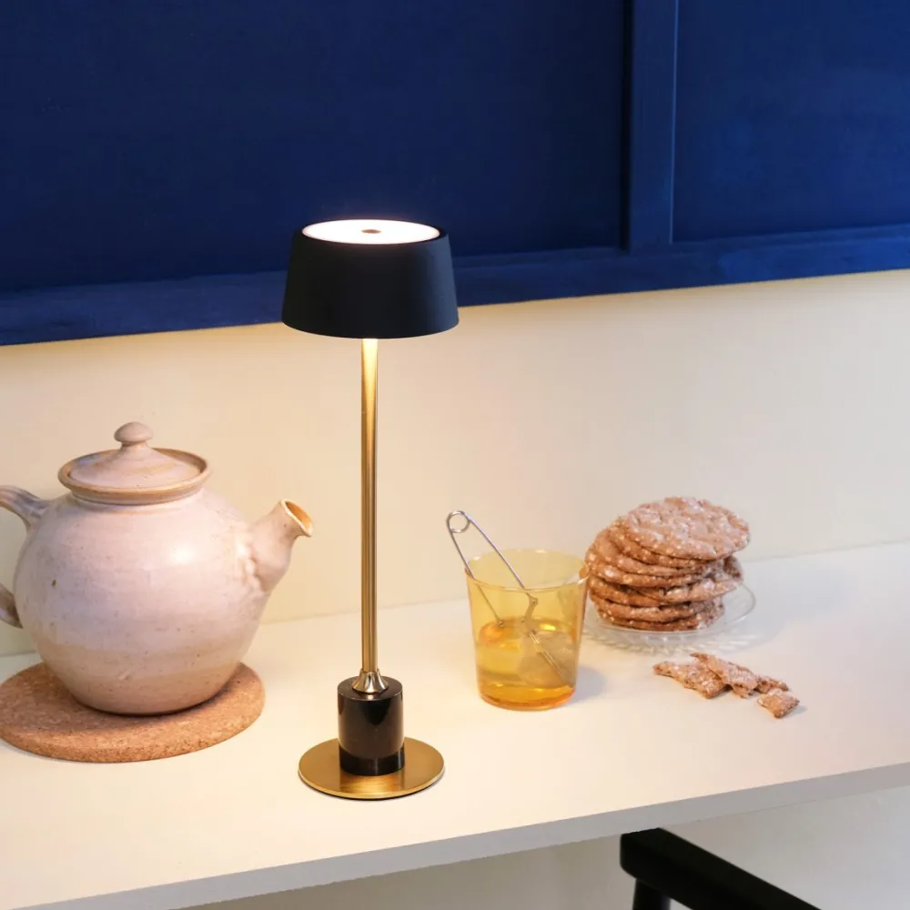 Best Dyberg Larsen Yoyo LED 33cm portabel Mässing