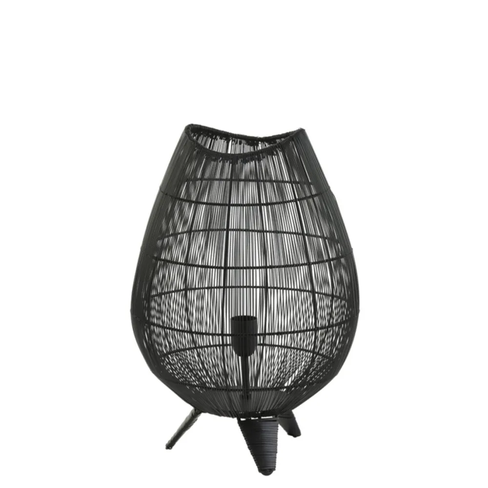 New Light & Living Yumi 47cm bordslampa Svart