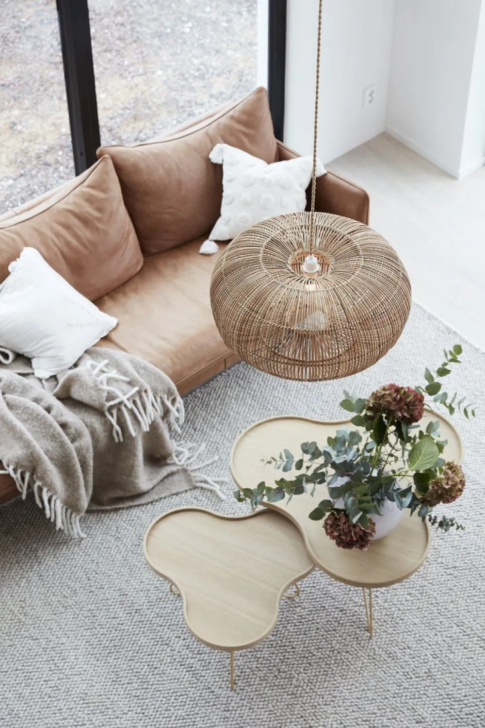 New PR Home Zuri Ø60 taklampa Natur